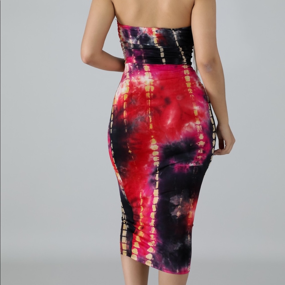 Ringlet strapless dress - Picture 3 of 4